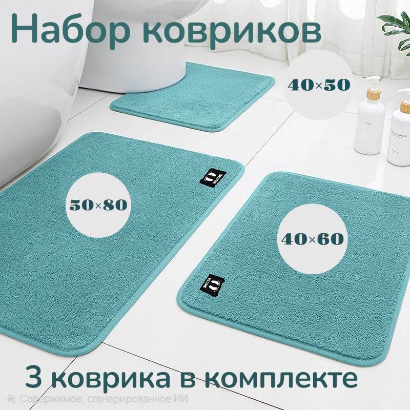Комплект ковриков 710301251 50x80 см, полиэстер