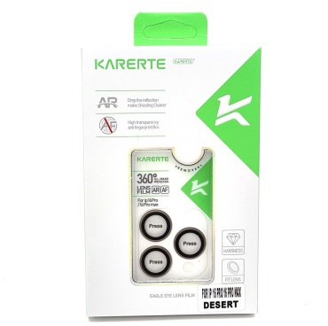 Стекло KARERTE для Apple iPhone 16 Pro золотистый