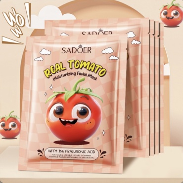 Маска для лица SADOER тканевая Маска для лица SADOER увлажняющая тканевая Real Tomato 25 г