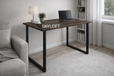 Стол компьютерный Sky Loft Vegas, 110х70x75 см, черный, темно-коричневый