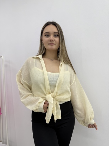 Рубашка и топ бежевый