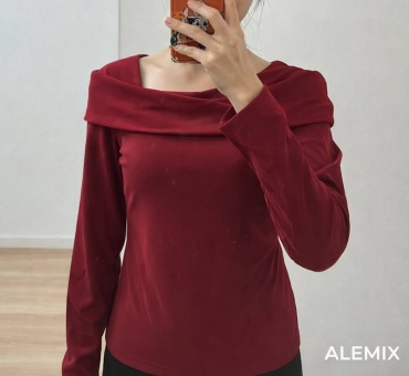 Лонгслив ALEMIX бордовый