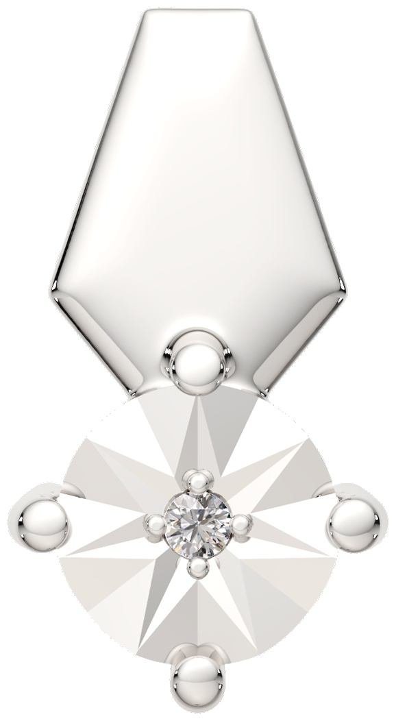 Подвеска Lucente Silver ZO-04D0001.ZZ вес 0.69 г серебро, бриллиант