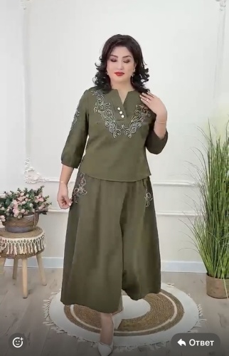 Костюм повседневный Marzhan85 хаки