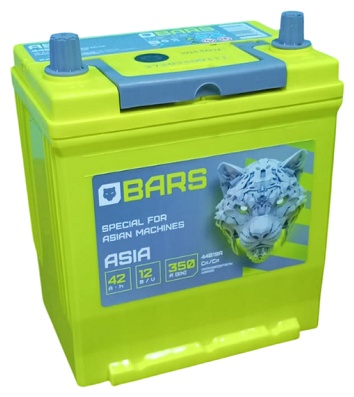 BARS B19 Asia 6CT-42Ah +/- 42 Ач прямая