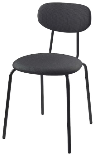 Стул IKEA ОСТАНО, 76x39x39 см, черный 1 шт.