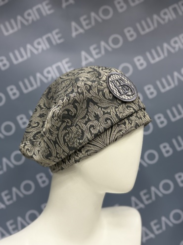 Берет HLG-Brand размер 57, 58, 59, серый