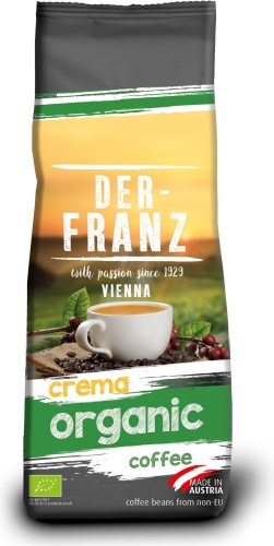 Кофе Der Franz Crema Organic зерновой 500 г