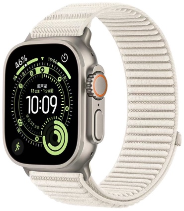 Ремешок BOGEMA для Apple Watch Series 4, Watch Series 5, Watch Series 6, Watch Series 7, Watch Series 8, Watch SE, Watch SE 2nd Gen, Watch SE 3, Watch Series 9 бежевый