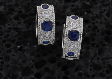 Серьги Bellur Modern Minimal вес 6 г серебро, фианит