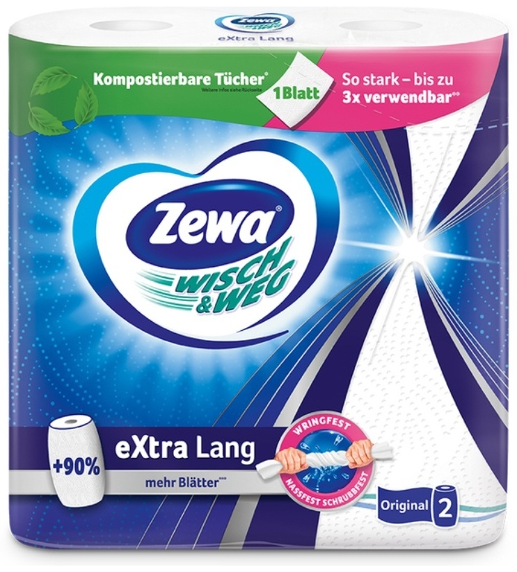 Бумажные полотенца Zewa Wisch&weg 2 шт