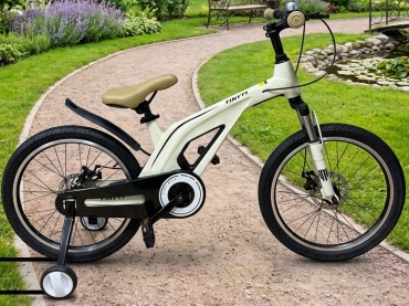 Велосипед AmiVi AVM Tinyti DS 2025 14 дюймов бежевый