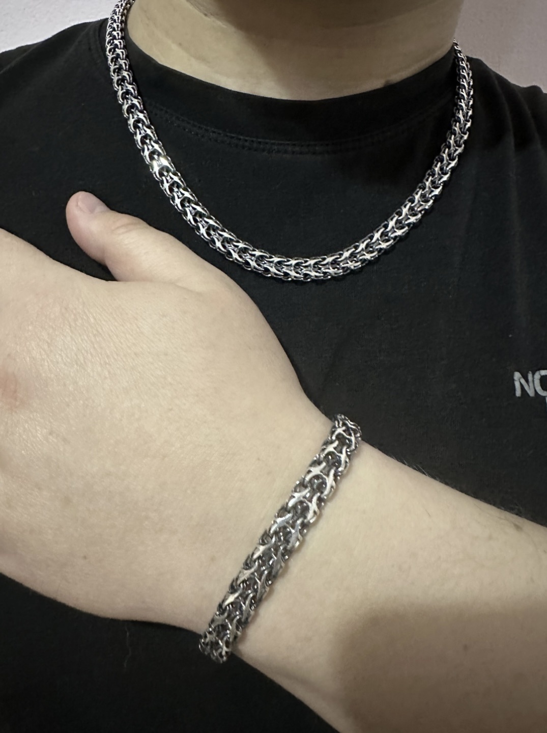 OLZHA BRAND O4 вес 70 г серебро, без вставок