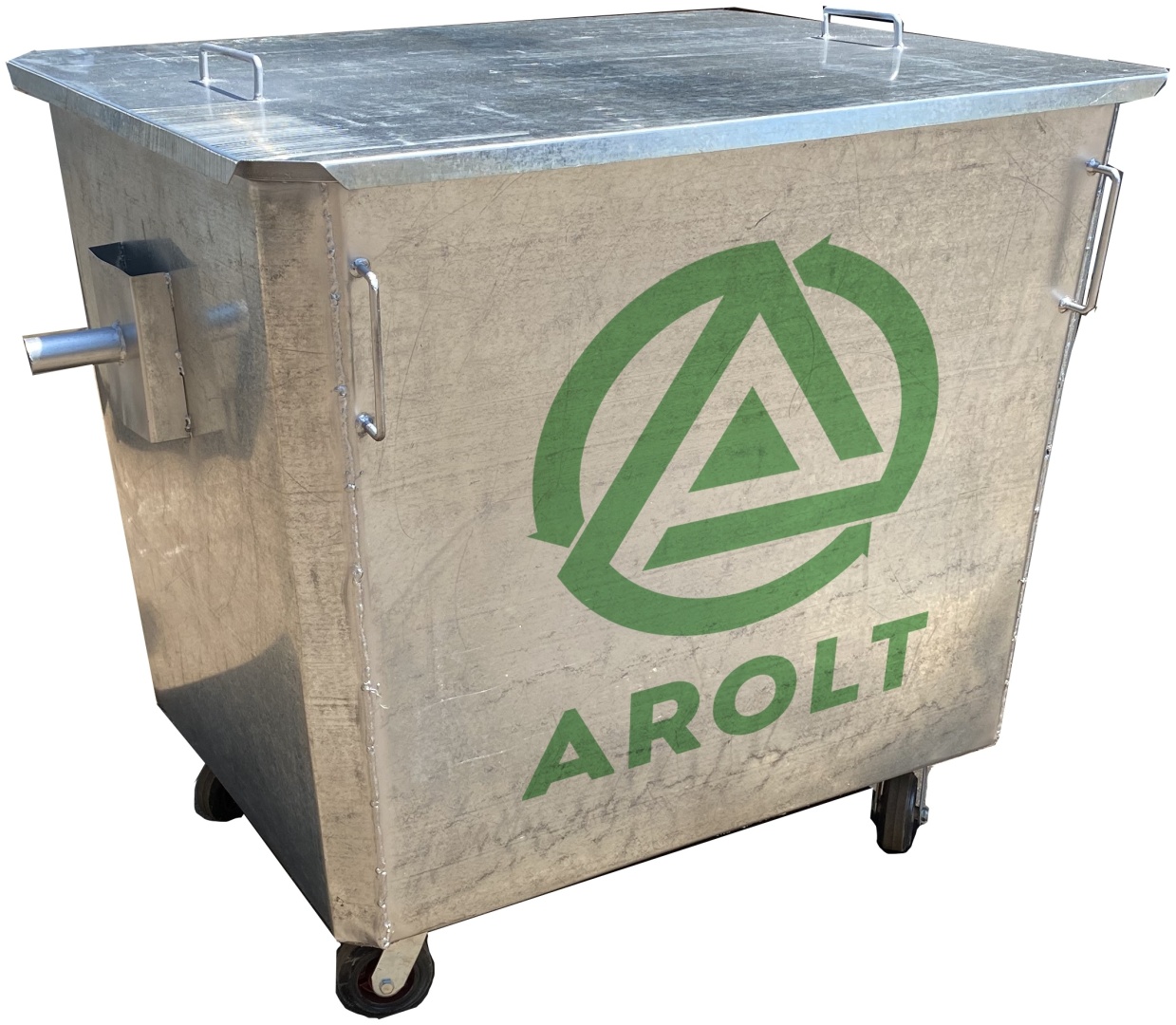AROLT с крышкой На колесах 1100 л