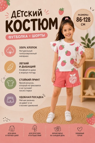 Комплект Sella белый, розовый