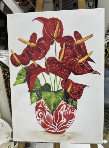Saben картина Танец алых сердец 50x70 см