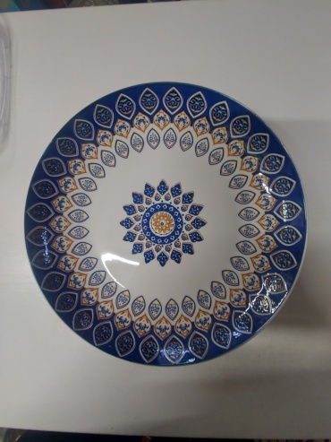 Блюдо 25х25 см, фарфор, 1 шт