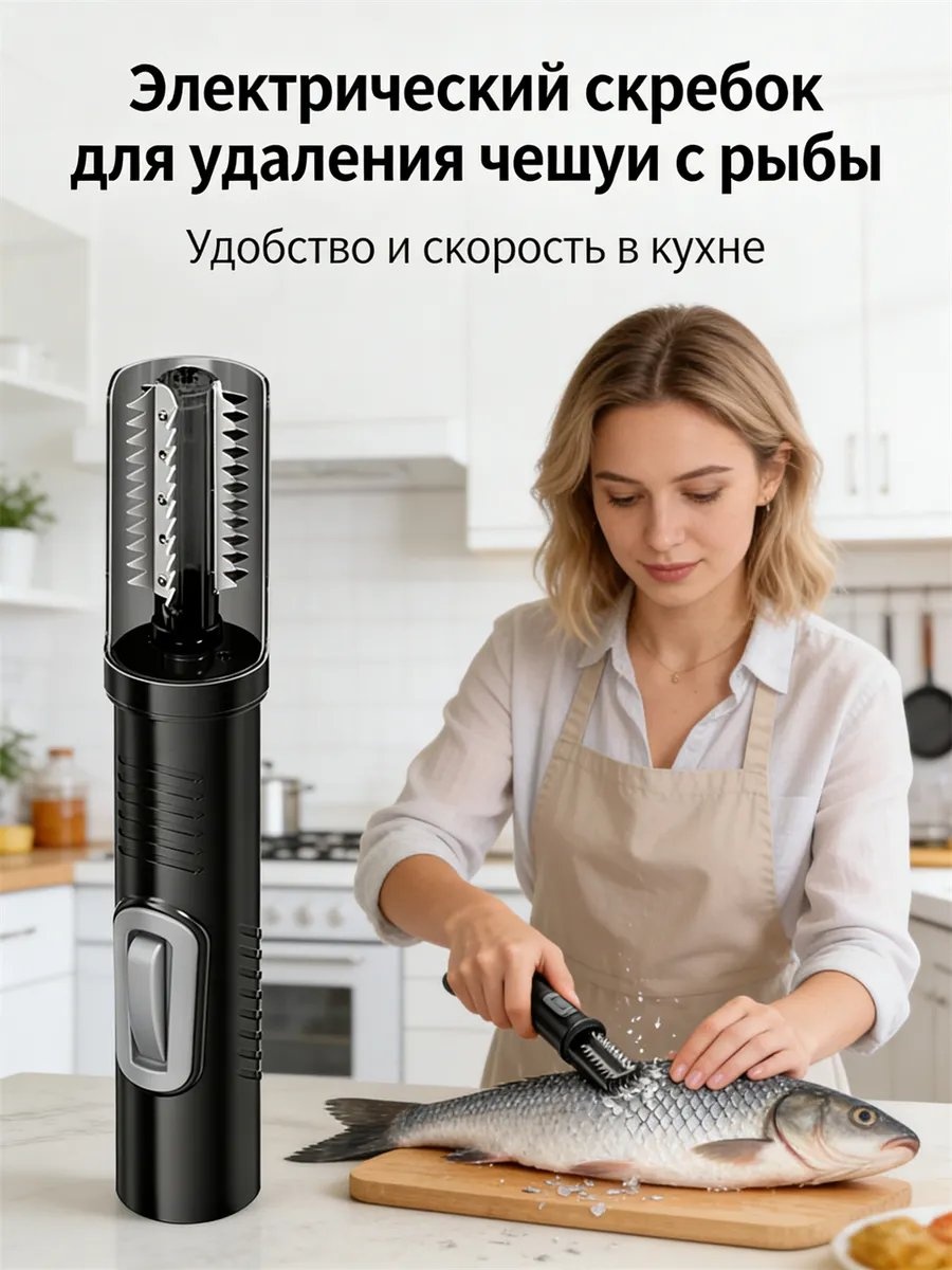 Ножницы кухонные нержавеющая сталь, 1 шт