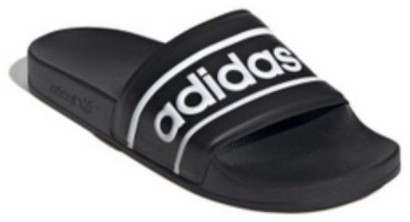 Шлепанцы adidas черный, белый