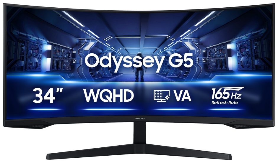 Монитор 34" Samsung Odyssey G5 C34G55TWWI LC34G55TWWIXCI черный