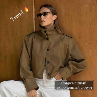 Демисезонная куртка Special_one коричневый