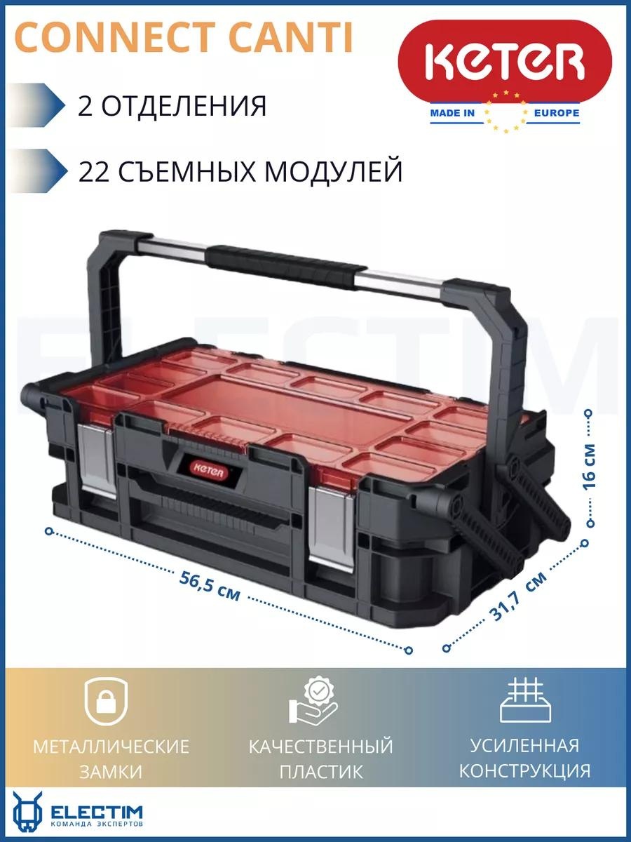 Ящик для инструментов 16.1x31.7x56.5 см, пластик