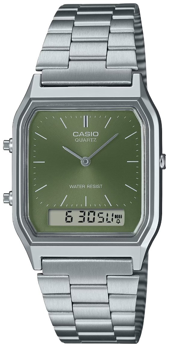 Кварцевые CASIO AQ-230A-3AMQYDF металлический сплав
