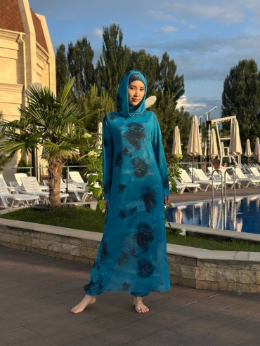 Купальник раздельный Medina style синий, белый