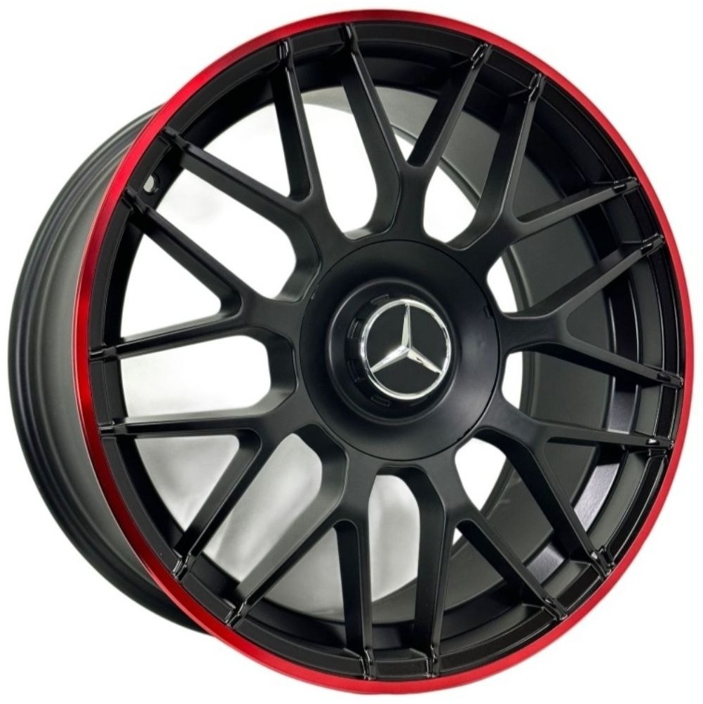 RNO 0208WW 8.5x18/5x112 D66.5 ET35 4 диска черный матовый, красный