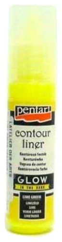 Акриловые Pentart Контур Pentart Флуорисцентный, цвет Лимонный Лимонный 1 шт 20 мл