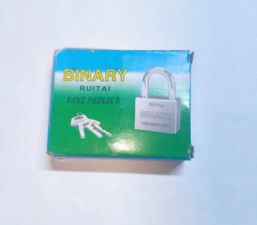 Замок навесной, английский BINARY 3050, 60х50 мм
