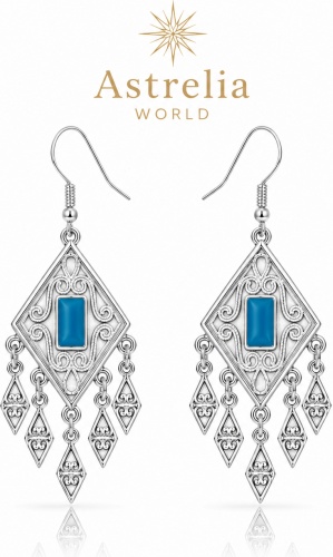 Серьги Astrelia World бижутерный сплав, пластик