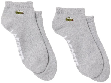Носки LACOSTE 2 пары серый 39-42