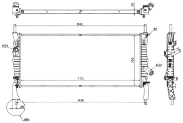Stellox радиатор основной 1026752SX