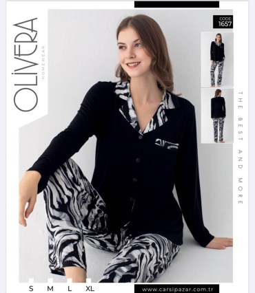 Пижама OLIVERA черный