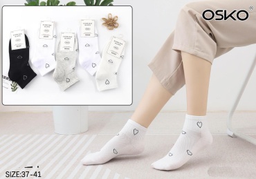 Носки OSKO 5 пар черный, синий, белый 36-41