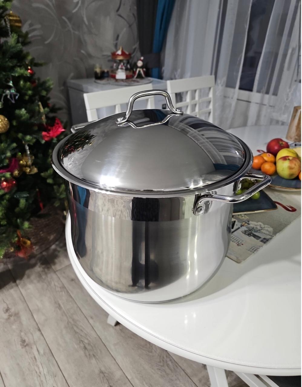 Кастрюля 24 л, Vicalina 30/32/34 нержавеющая сталь