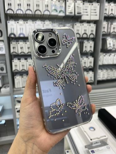 Чехол Diamond для Apple iPhone 15 Pro прозрачный