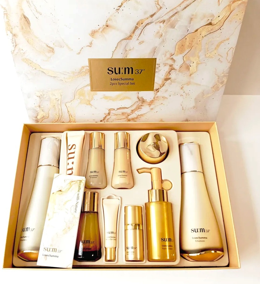 Sum37 LosecSumma 2pcs Special Set Премиальный Лифтинг Набор для Лица набор по уходу за лицом унисекс