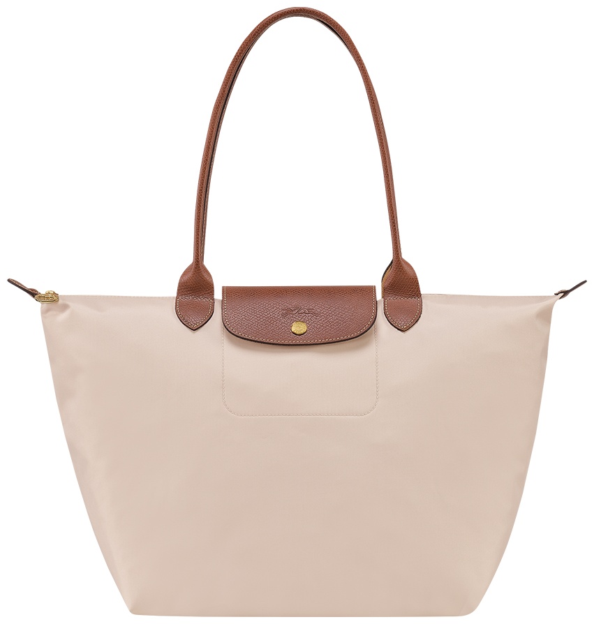 Сумка тоут Longchamp полиамид бежевый