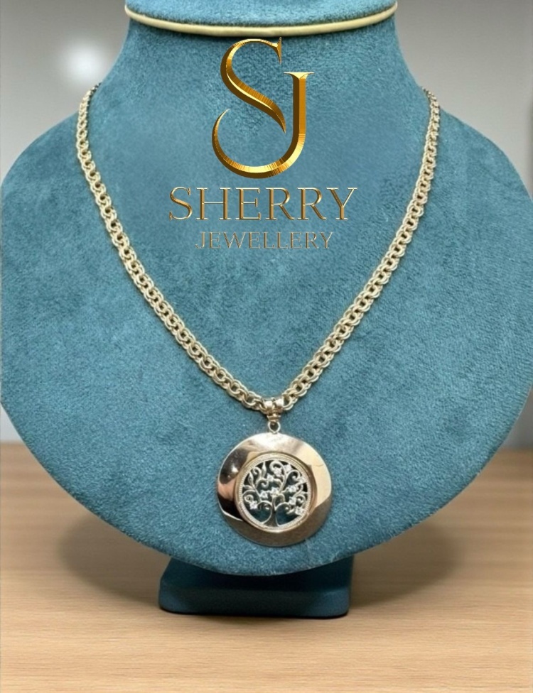 Колье SHERRY Колье_ДЕРЕВО_ЖИЗНИ_79 длина 55 см вес 12.86 г золото, фианит
