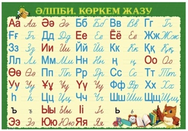 Плакат Алфавит, A2, глянцевая бумага