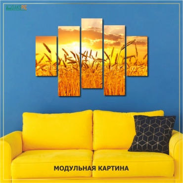 DAKSPIC картина пшеница 89x144 см