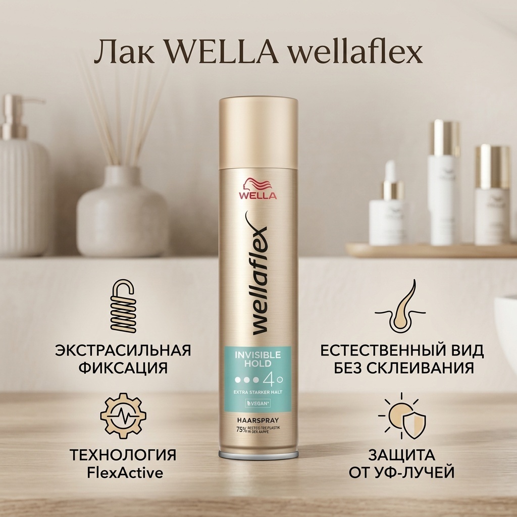 WELLA Wellaflex лак экстрасильная фиксация 250 мл