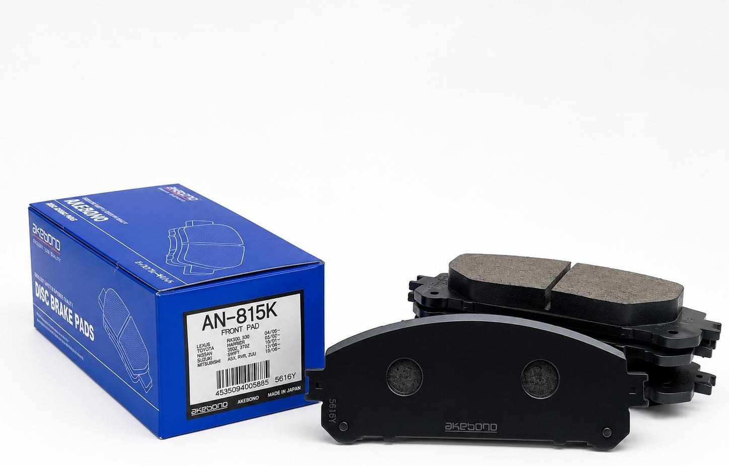 Колодки AKEBONO передние AN815K 4 шт