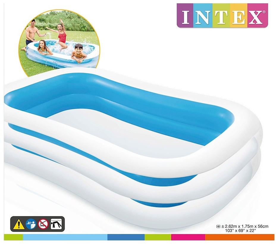 Бассейн надувной Intex 56483, 262x175x56 см