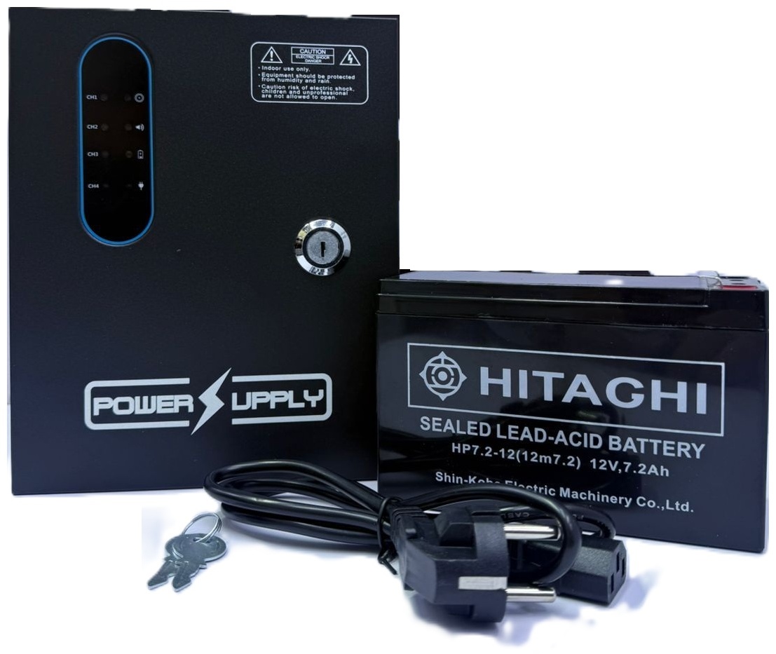 Резервированный источник питания Стражник UPS-12V-5A-4CH