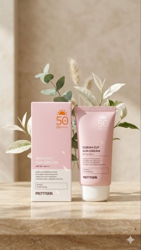 Pretty Skin крем Матирующий солнцезащитный крем для лица, для зоны декольте 70 мл