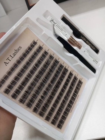 A.T.Lashes накладные 40D D 0.07 мм черный 11 мм, 12 мм, 13 мм, 14 мм, 15 мм, 16 мм, 9 мм