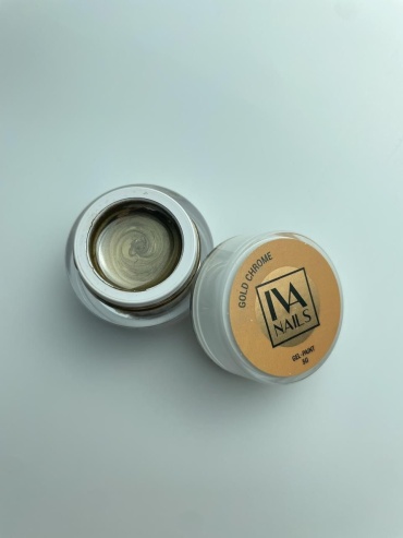 Iva nails гель-краска Chrome Golden золото 5 мл